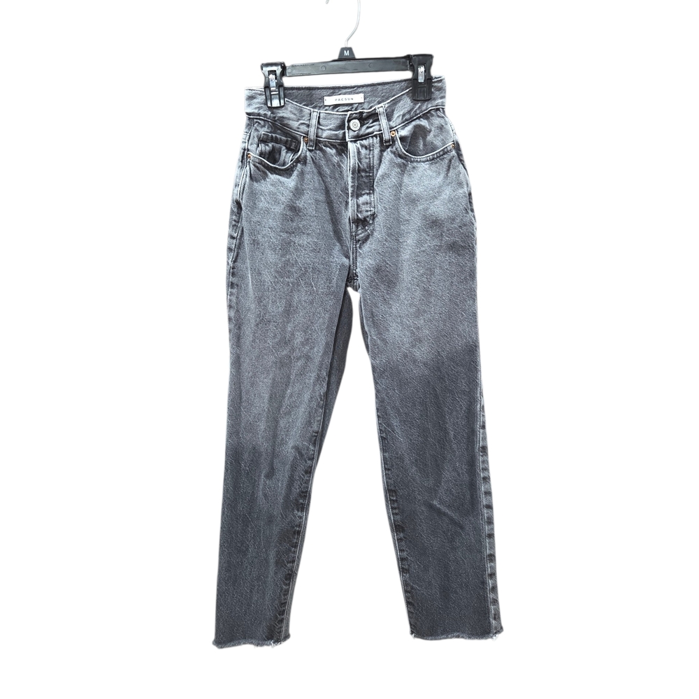 PacSun Women's Charcoal Two Tone High Rise Straight Leg Jeans Size 22 or XXS